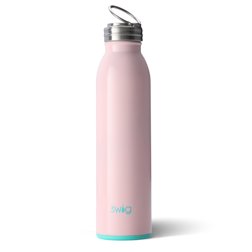 Pink Blush Coloured 20oz Water Bottle By SWIG Vibrant Home